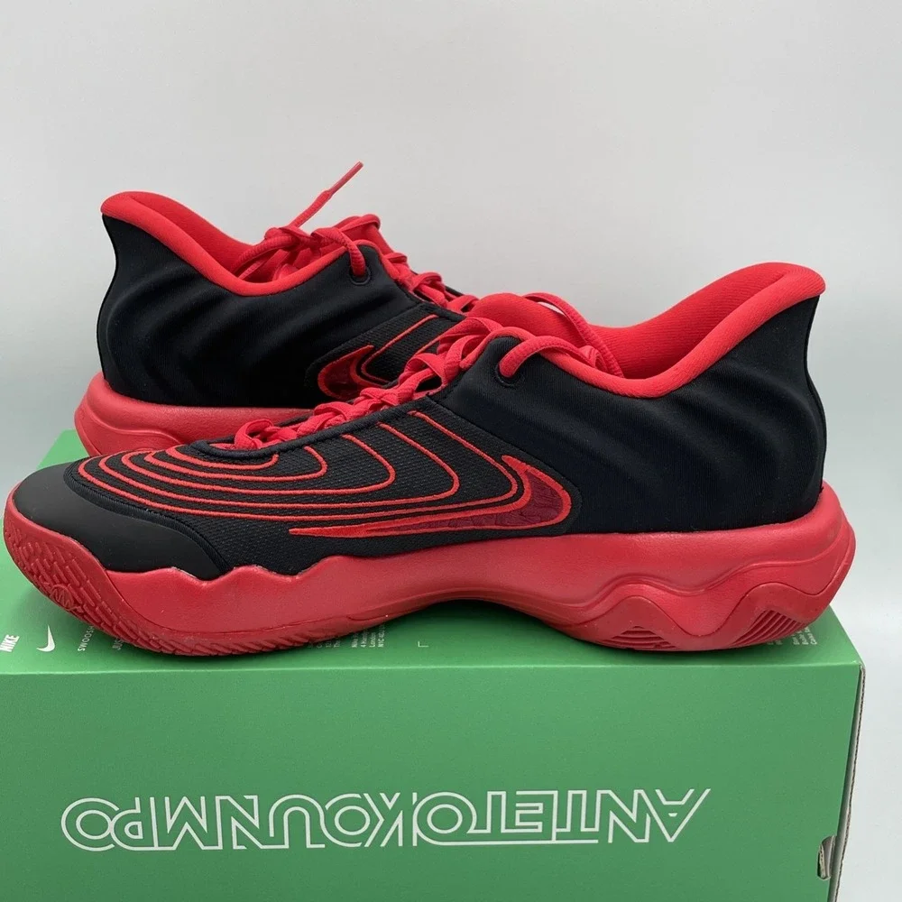Nike Giannis‎ Immortality 4 Black / Red Mens 10.5 Basketball Sneakers FQ3680-004